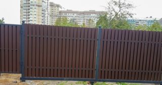 Купить распашные ворота из штакетника Коломна, цена от 2720 руб.